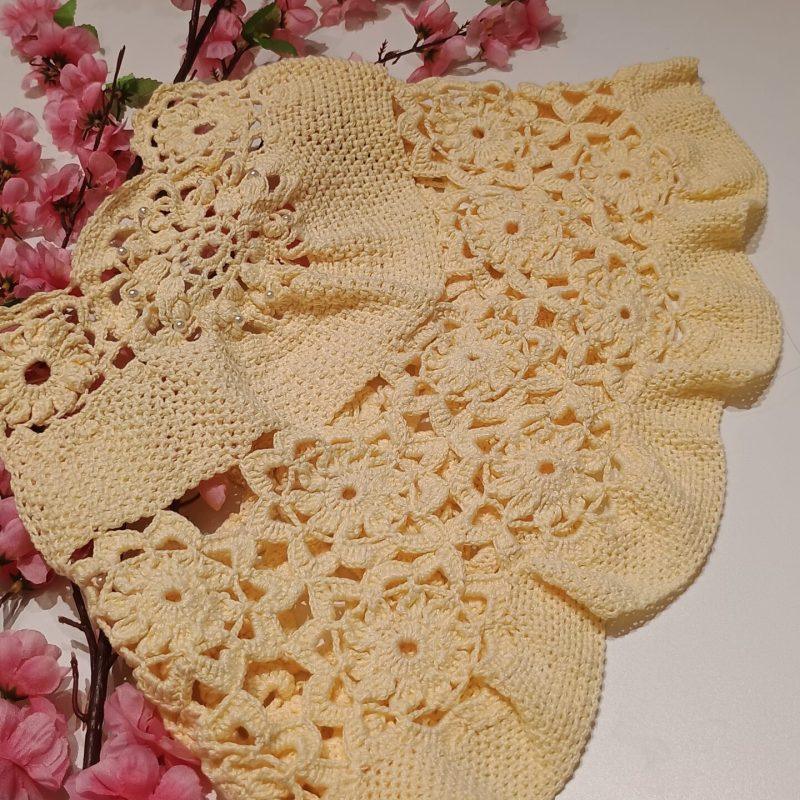 🧶🌼✨ Cropped de Crochê “Sol de Primavera” – Galipolo Piton ✨🌼🧶