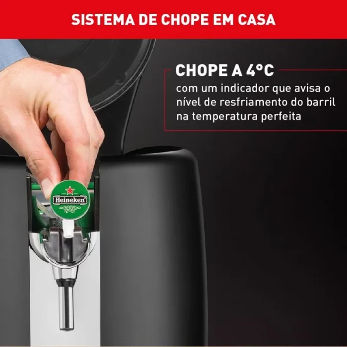 Chopeira Elétrica Heineken Beertender Krups com Capacidade de 5 Litros Preta B101 - Image 3