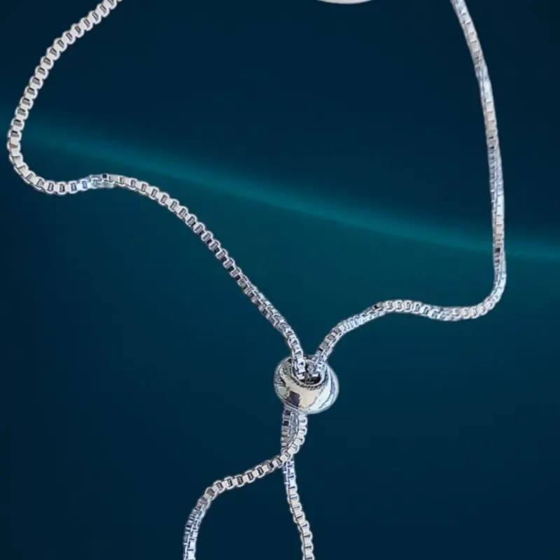 Pulseira Gravatinha Prata com Medalha Madrepérola de S. Bento By Solange Marçal