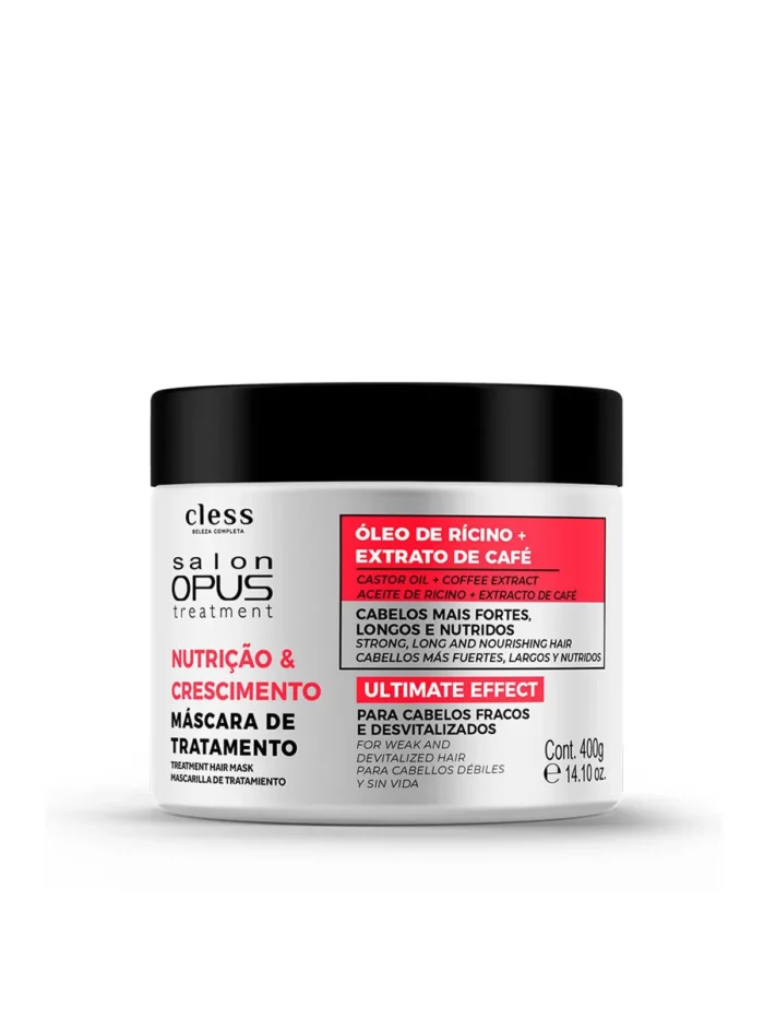 Salon Opus Máscara de Tratamento Nutrição & Crescimento 400g