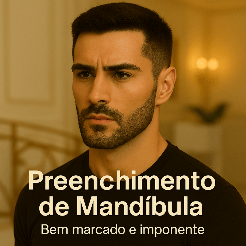 ✨ Preenchimento de Mandíbula Masculina: Bem Marcado e Imponente ✨