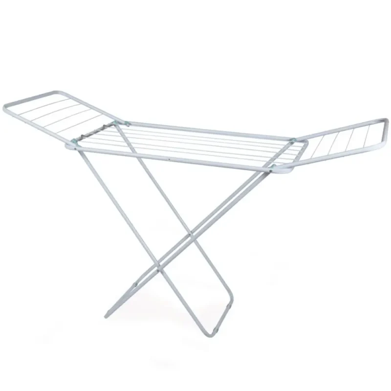 Varal de Chão Mor 6105 Slim Aço com Abas Branco