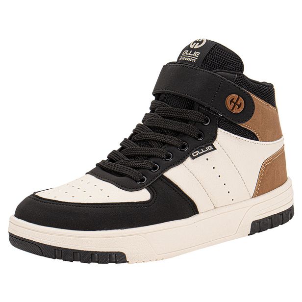 Tênis Masculino Cano Alto Alpha 3 Ollie 400 BEGE/PRETO 39