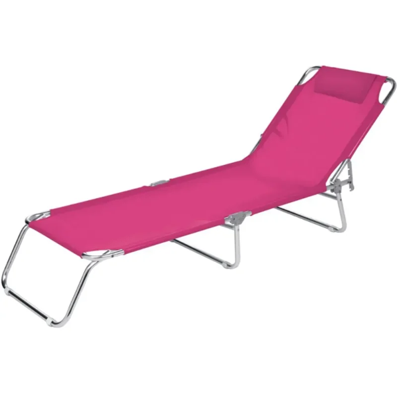 Cadeira de Praia Espreguiçadeira Mor 2704 4 Posições Alumínio PVC Azul