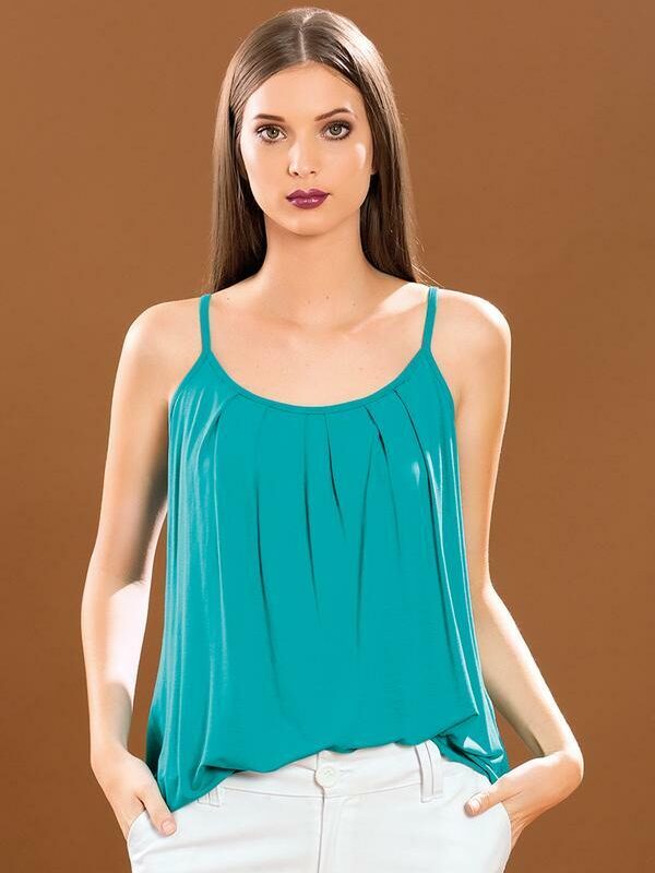 Blusa de Alça Turquesa