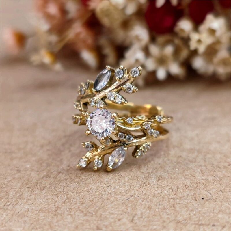 Conjunto de Anéis Mod. Laurel e Guardian.