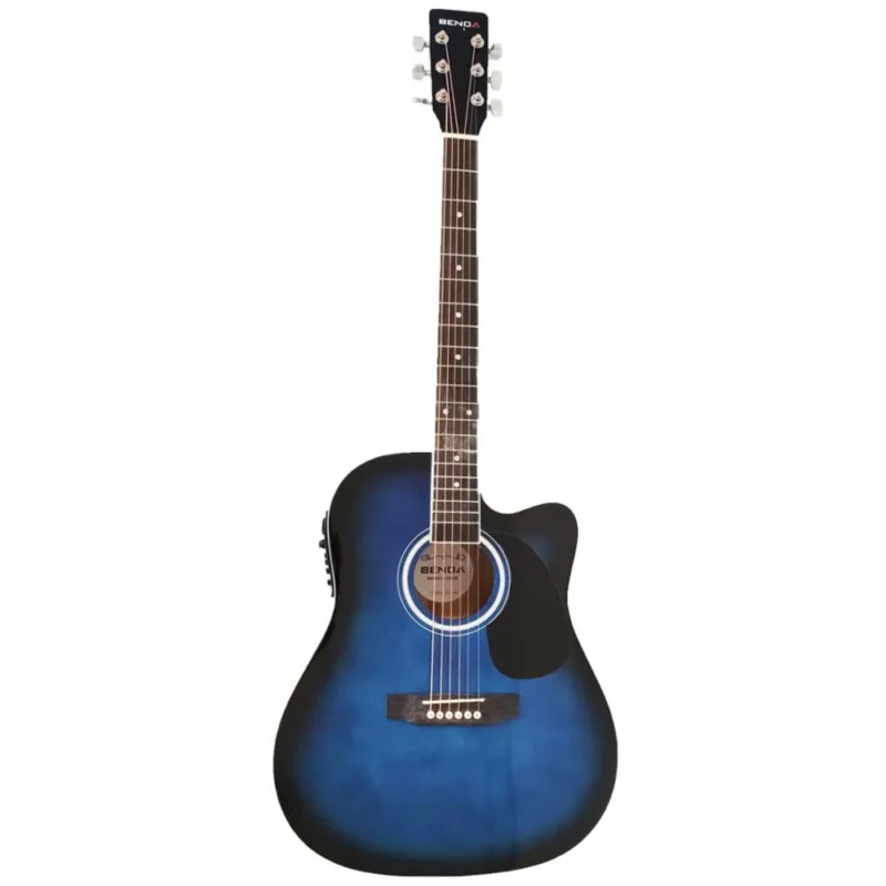 Violão Acústico Elétrico Benoá JD-104 6 Cordas Aço Destro Direito Com Capa/Alça/Palheta/Cabo P10 Azul