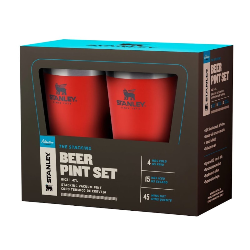 Gift Set Copos sem Tampa Flame Red 2 UNID | 473ML