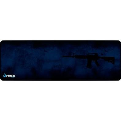 Mousepad Gamer Rise Mode Speed, M4A1, Estendido (900x300mm), Azul - RG-MP-06-M4A