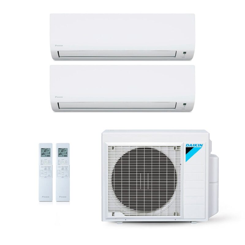 Ar-Condicionado Multi Split Inverter Daikin 28.000 BTUs (2x Evap HW 18.000) Quente/Frio 220V