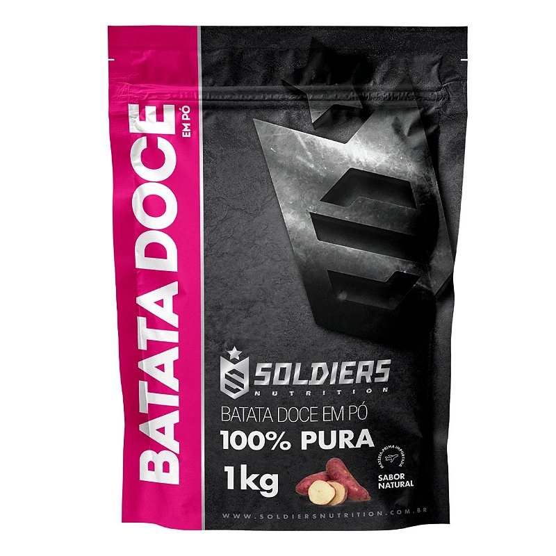 Batata Doce Desidratada Em Pó 1Kg - 100% Puro - Soldiers Nutrition