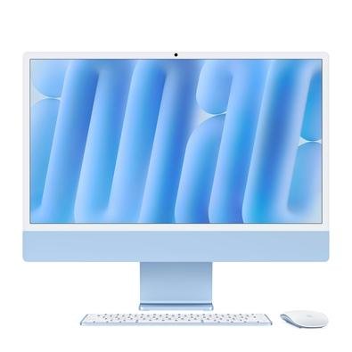 iMac Apple Tela Retina 24" 4.5K, Chip M4, CPU 10 Núcelos, GPU 10 Núcleos, Neural Engine de 16 Núcleos, 24GB RAM, 512GB SSD, Azul - MD2T4BZ/A