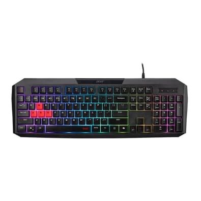 Teclado Gamer Acer Nitro Nkw100, RGB, Membrana De Borracha, Ergonômico e Silencioso USB Tipo-A, ABNT2, Preto - GP.KBD11.05F