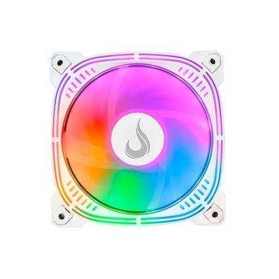 Ventoinha Rise Mode Aura Frost Pro, 120mm, ARGB, Branco - RM-AU-ARGB-W