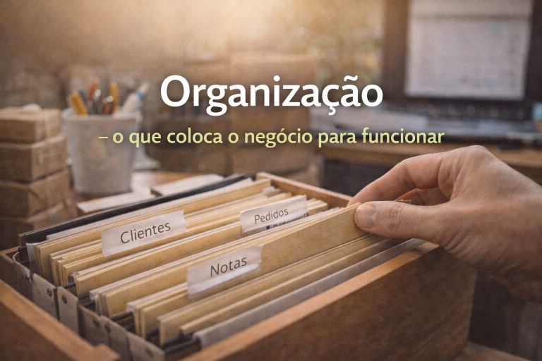 📦 Organização: o que coloca um negócio para funcionar de verdade