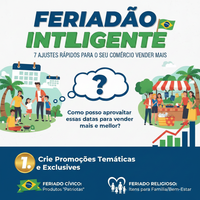 Feriadão inteligente: 7 ajustes rápidos para o seu comércio vender mais